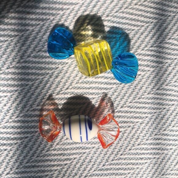 Vintage Art Glass candy 7 unique pieces glass art - Picture 5 of 9